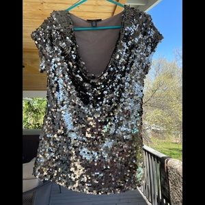INC international concepts sequin blouse